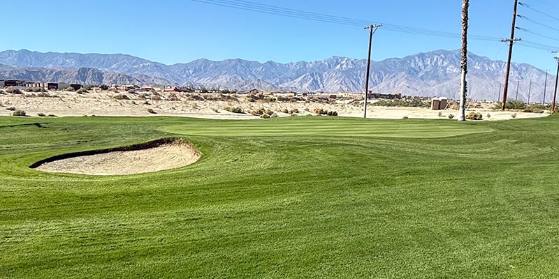 The green on the 11th hole on the Millennium course